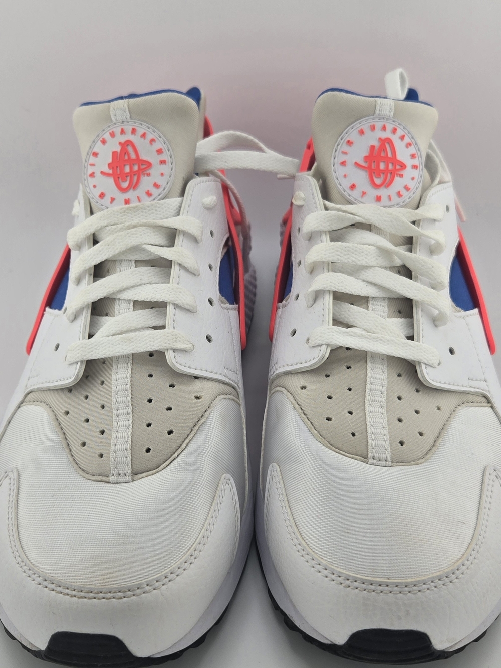 Nike Air Huarache Ultramarine White Blue Solar Red Running Shoes